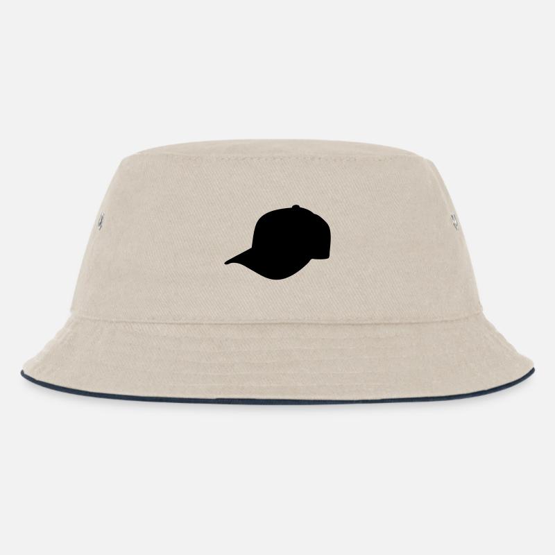casquette - Bob Enfant - blanc cassé/bleu marine