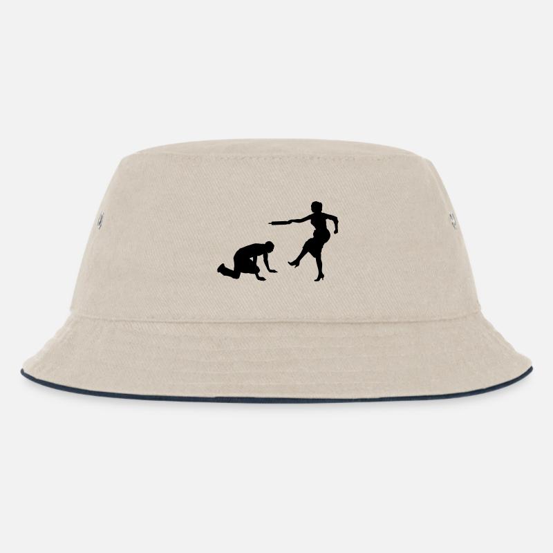 Ehe - Kinder Bucket Hat - Natur/Navy