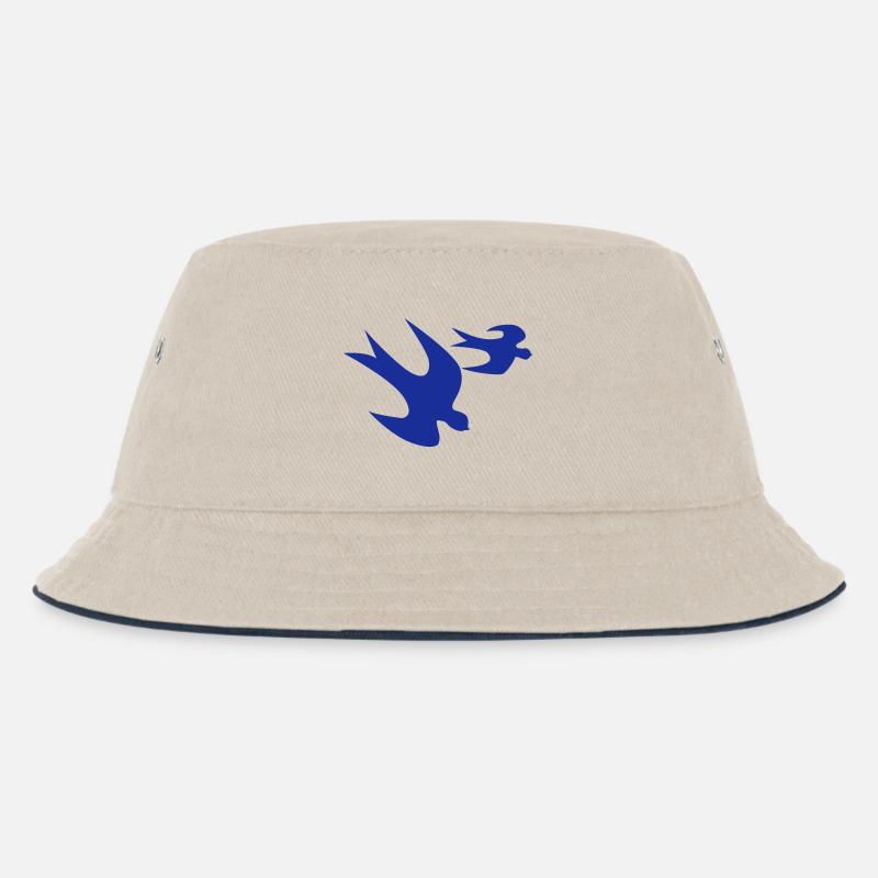 oiseau bleu - Bob Enfant - blanc cassé/bleu marine