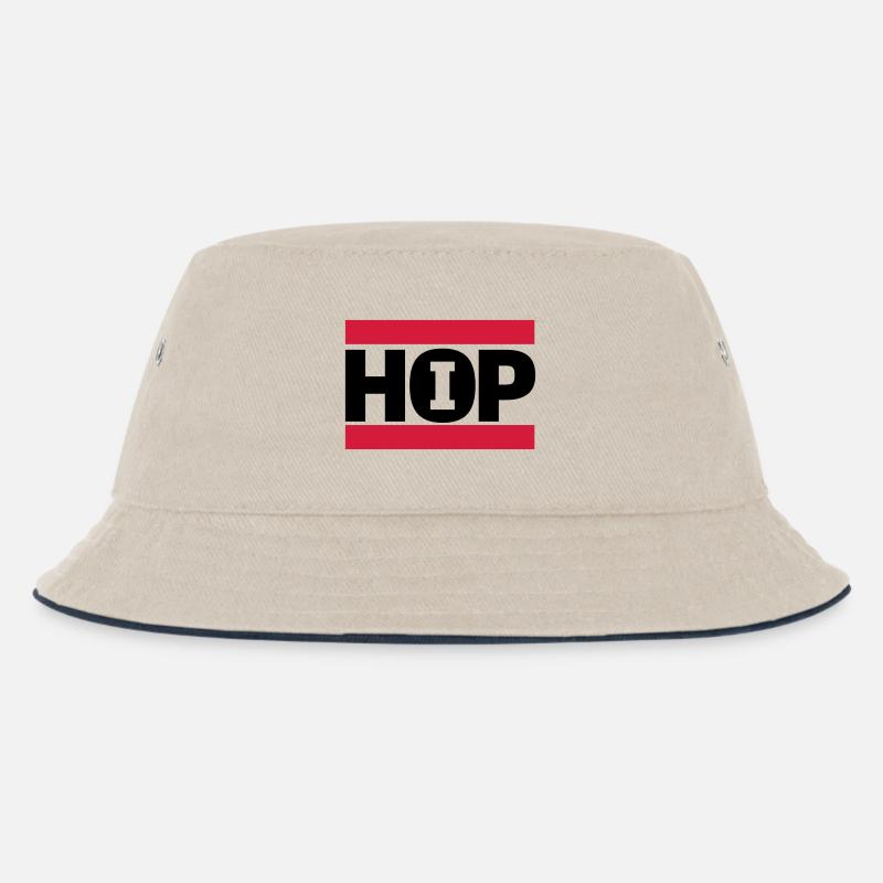 hip hop - Kinder Bucket Hat - Natur/Navy