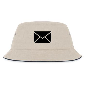 Brief - Post - Kinder Bucket Hat - Natur/Navy - Vorne
