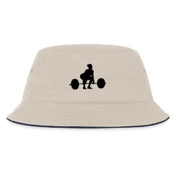 Umsetze Startposition weiblich - Kinder Bucket Hat - Natur/Navy - Vorne