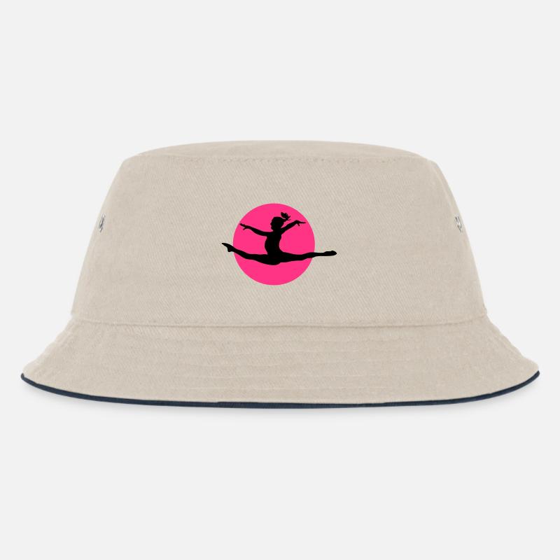 Kunst & Bodenturnen - Kinder Bucket Hat - Natur/Navy