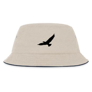 adler1 - Kinder Bucket Hat - Natur/Navy - Vorne