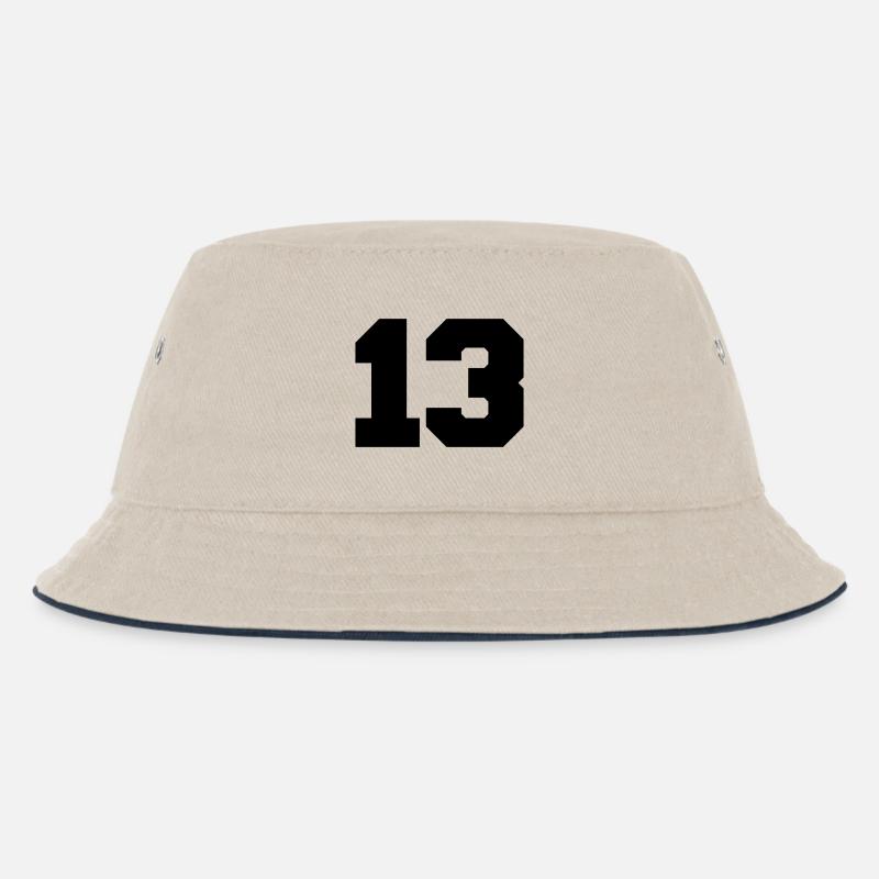 13 - Kinder Bucket Hat - Natur/Navy