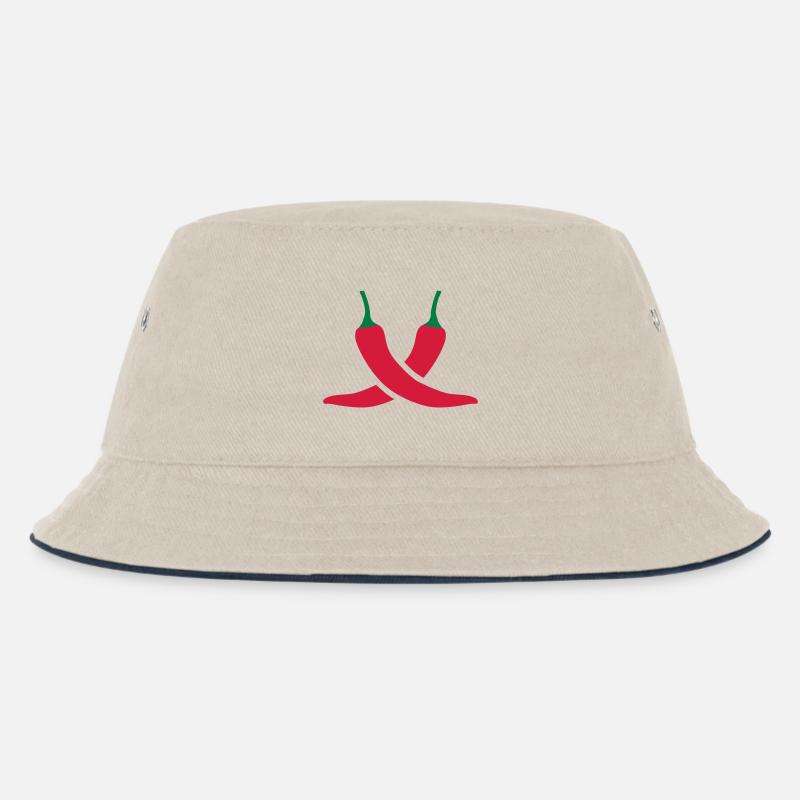 Chili - Kinder Bucket Hat - Natur/Navy