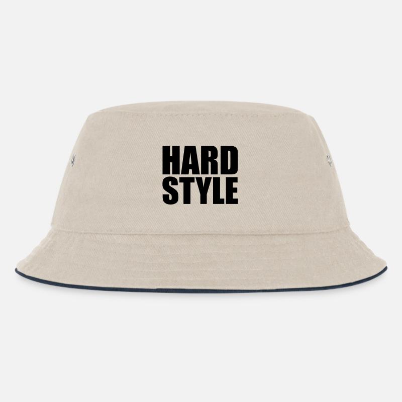 Hard style - Kinder Bucket Hat - Natur/Navy