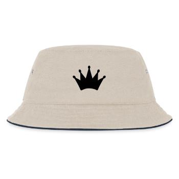 krone - Kinder Bucket Hat - Natur/Navy - Vorne