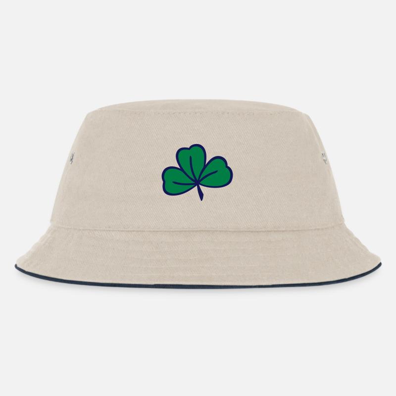 Kleeblatt Kleeblatt - Kinder Bucket Hat - Natur/Navy