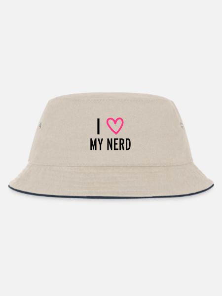 Nerd - Kinder Bucket Hat - Natur/Navy