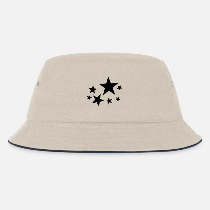 STERN - Kinder Bucket Hat - Natur/Navy