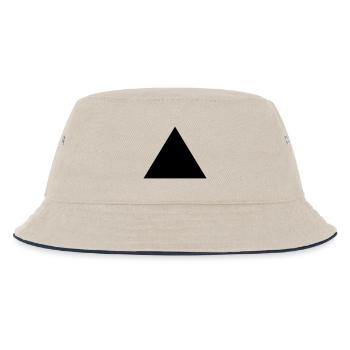 Triangle, pyramid (cheap!) - Kids’ Bucket Hat - ecru/navy - Front