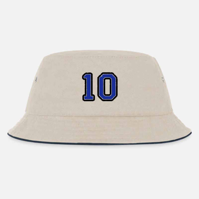 10 - Kinder Bucket Hat - Natur/Navy