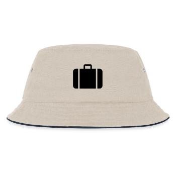 suitcase,travel,airport,train station - Kids’ Bucket Hat - ecru/navy - Front