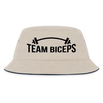 TEAM BICEPS - Bob Enfant - blanc cassé/bleu marine - Devant