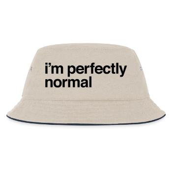 Ich bin ganz normales - Kinder Bucket Hat - Natur/Navy - Vorne