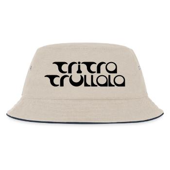 TRITRATRULLALA - Kinder Bucket Hat - Natur/Navy - Vorne