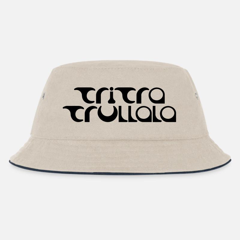 TRITRATRULLALA - Kinder Bucket Hat - Natur/Navy