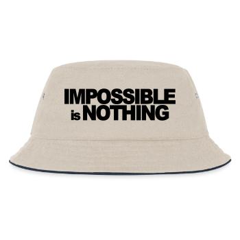 masterfitness_impossible - Kinder Bucket Hat - Natur/Navy - Vorne