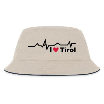 Herzschlag Tirol - Kinder Bucket Hat - Natur/Navy - Vorne