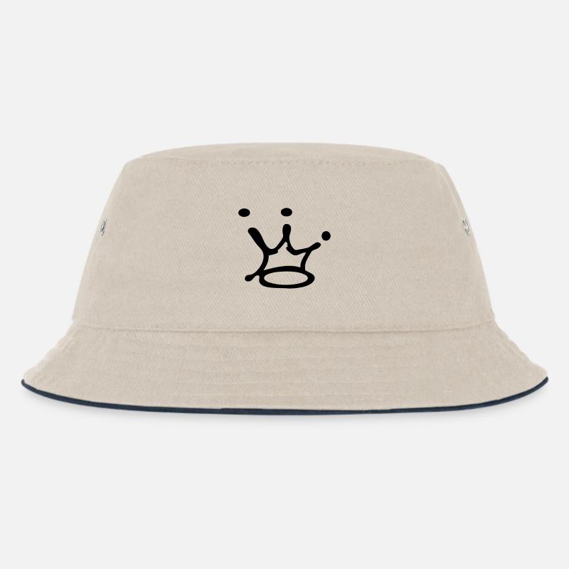 Krone - Kinder Bucket Hat - Natur/Navy