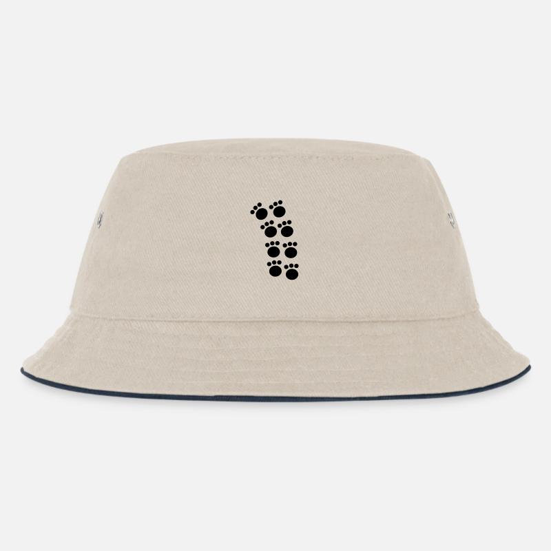 tatzen - Kinder Bucket Hat - Natur/Navy