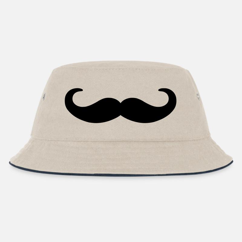moustache - Bob Enfant - blanc cassé/bleu marine
