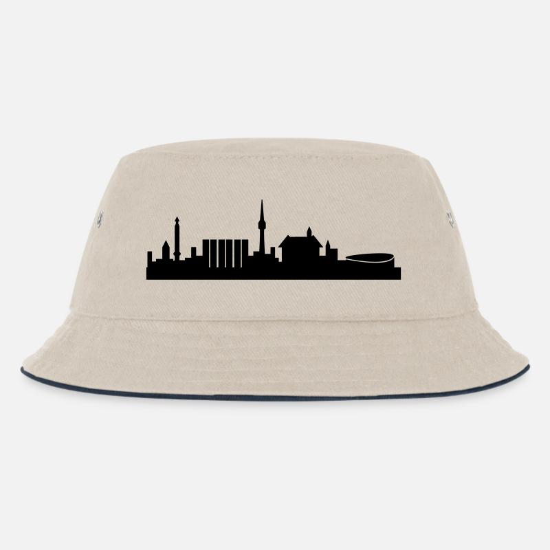 stuttgart - Kinder Bucket Hat - Natur/Navy
