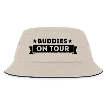 Buddies On Tour - Kinder Bucket Hat - Natur/Navy - Vorne