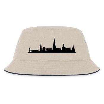 Skyline Rostock - Kinder Bucket Hat - Natur/Navy - Vorne