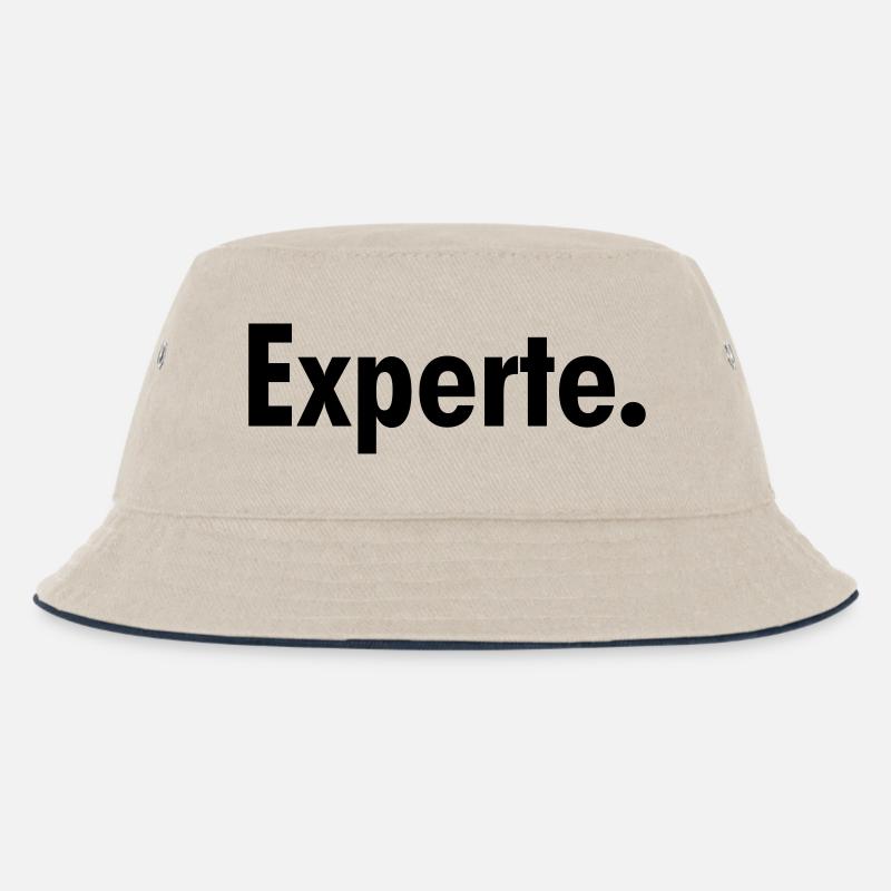 Experte - Kinder Bucket Hat - Natur/Navy