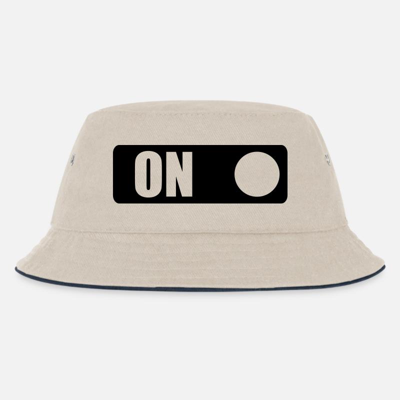 ON - Kinder Bucket Hat - Natur/Navy