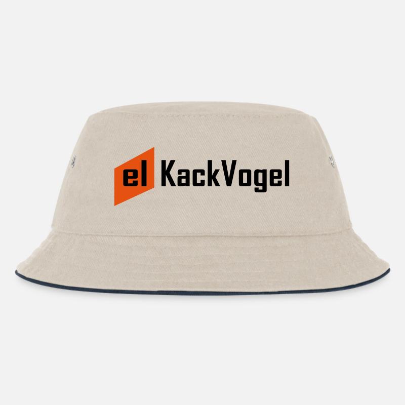 el kackvogel - Kinder Bucket Hat - Natur/Navy