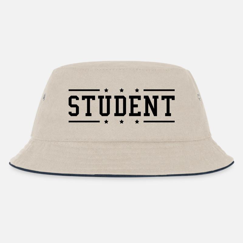 student_du1 - Kinder Bucket Hat - Natur/Navy