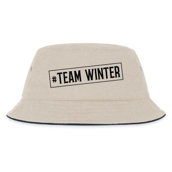 winter team - Kinder Bucket Hat - Natur/Navy - Vorne