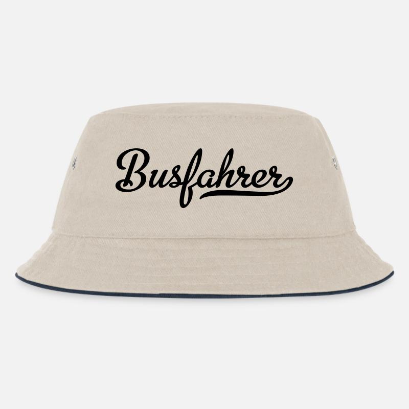 Busfahrer - Kinder Bucket Hat - Natur/Navy