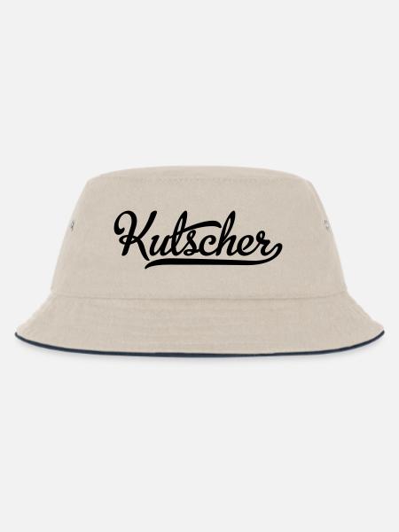 Kutscher - Kinder Bucket Hat - Natur/Navy