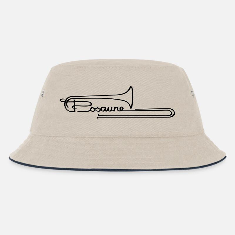 Posaune 2 - Kinder Bucket Hat - Natur/Navy