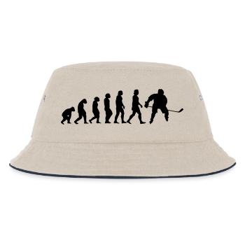 evolution hockey - Kinder Bucket Hat - Natur/Navy - Vorne