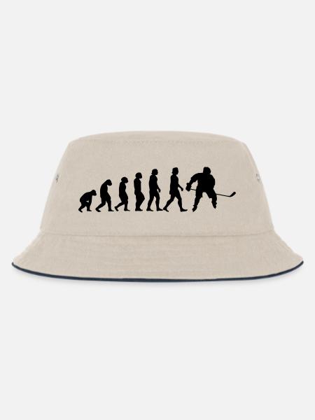 evolution hockey - Kinder Bucket Hat - Natur/Navy