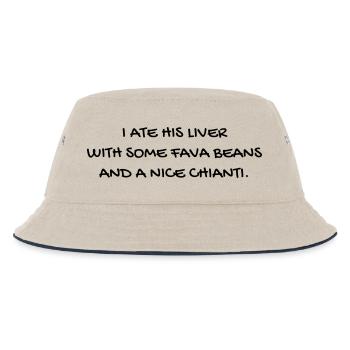 Cinema / Film / Zitat / TV-Serie - Kinder Bucket Hat - Natur/Navy - Vorne