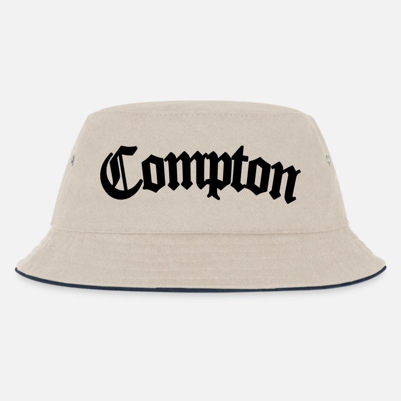 compton - Kinder Bucket Hat - Natur/Navy