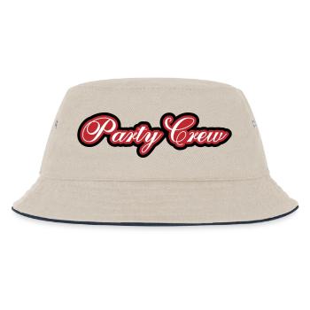 Party Crew - Kinder Bucket Hat - Natur/Navy - Vorne
