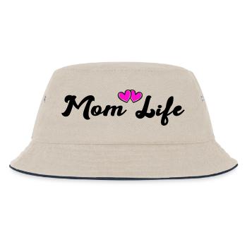 mom_life_heart - Kids’ Bucket Hat - ecru/navy - Front