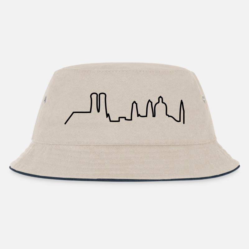 München - Munich - skyline - Kinder Bucket Hat - Natur/Navy