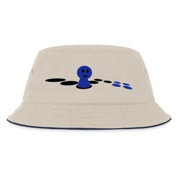 Brettspiel - Kinder Bucket Hat - Natur/Navy - Vorne