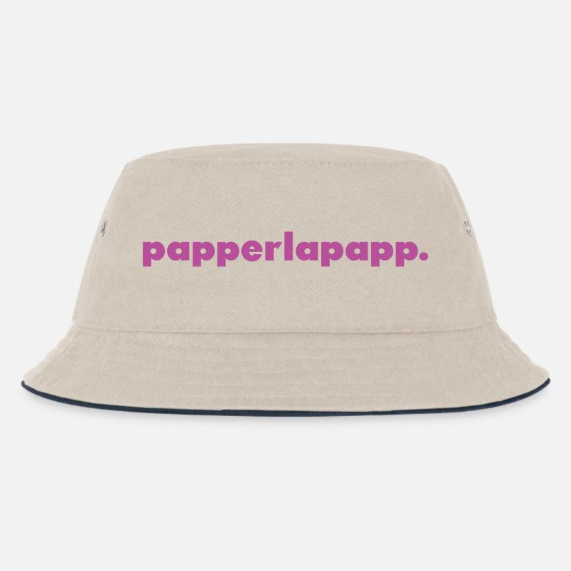 papperlapapp. - Kinder Bucket Hat - Natur/Navy