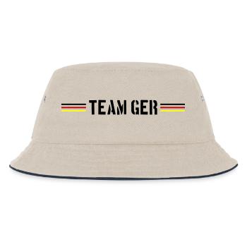 Germany Team Germany Flag - Kids’ Bucket Hat - ecru/navy - Front