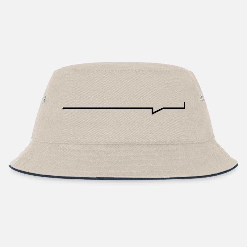 Balken-Sprechblase - Kinder Bucket Hat - Natur/Navy