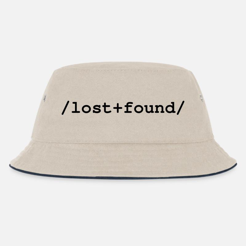 Lost+Found - /lost+found/ folder - Kids’ Bucket Hat - ecru/navy